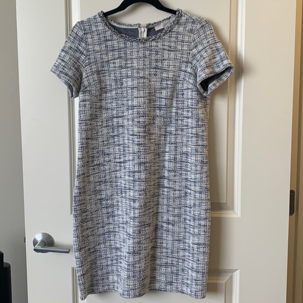 Textured plaid LOFT dress